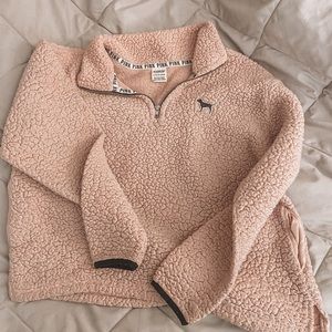 Pink VS sherpa jacket